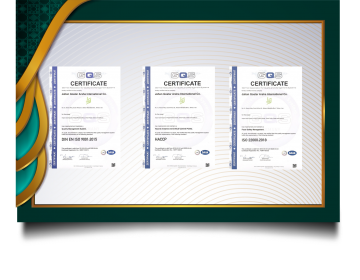 هلدینگ آرشا ; دریافت استاندارهای ISO22000 و ISO9001 و  HACCP